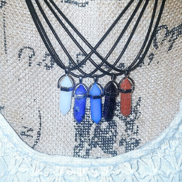 Goldstone Chakra Healing Pendant Necklace - Picture 4 of 8